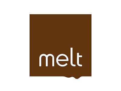 Melt Chocolate Shop chocolate icon logo melt typography