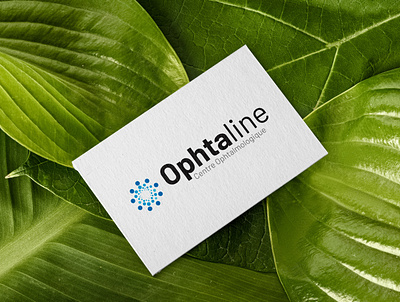 Ophtaline Logo Mockup branding design doctor eye logo