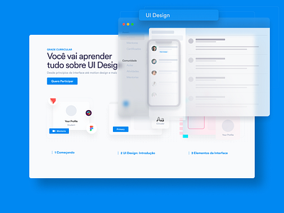 Awari - Intensivo de UI Design career course design flat illustration mentor minimal school ui web