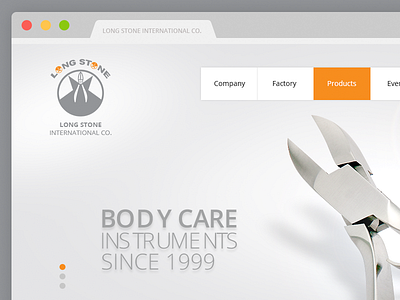 Web Launch beauty care body care css3 html5 inquiry instruments landing page surgical