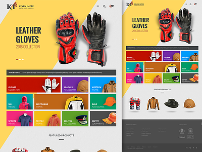 Inquiry Cart Web App cart export gloves goods leather online inquiry products listing ui ux web design