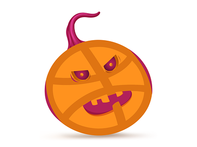 Angry Pumpkin Halloween dribbble halloween pumkin sticker mule