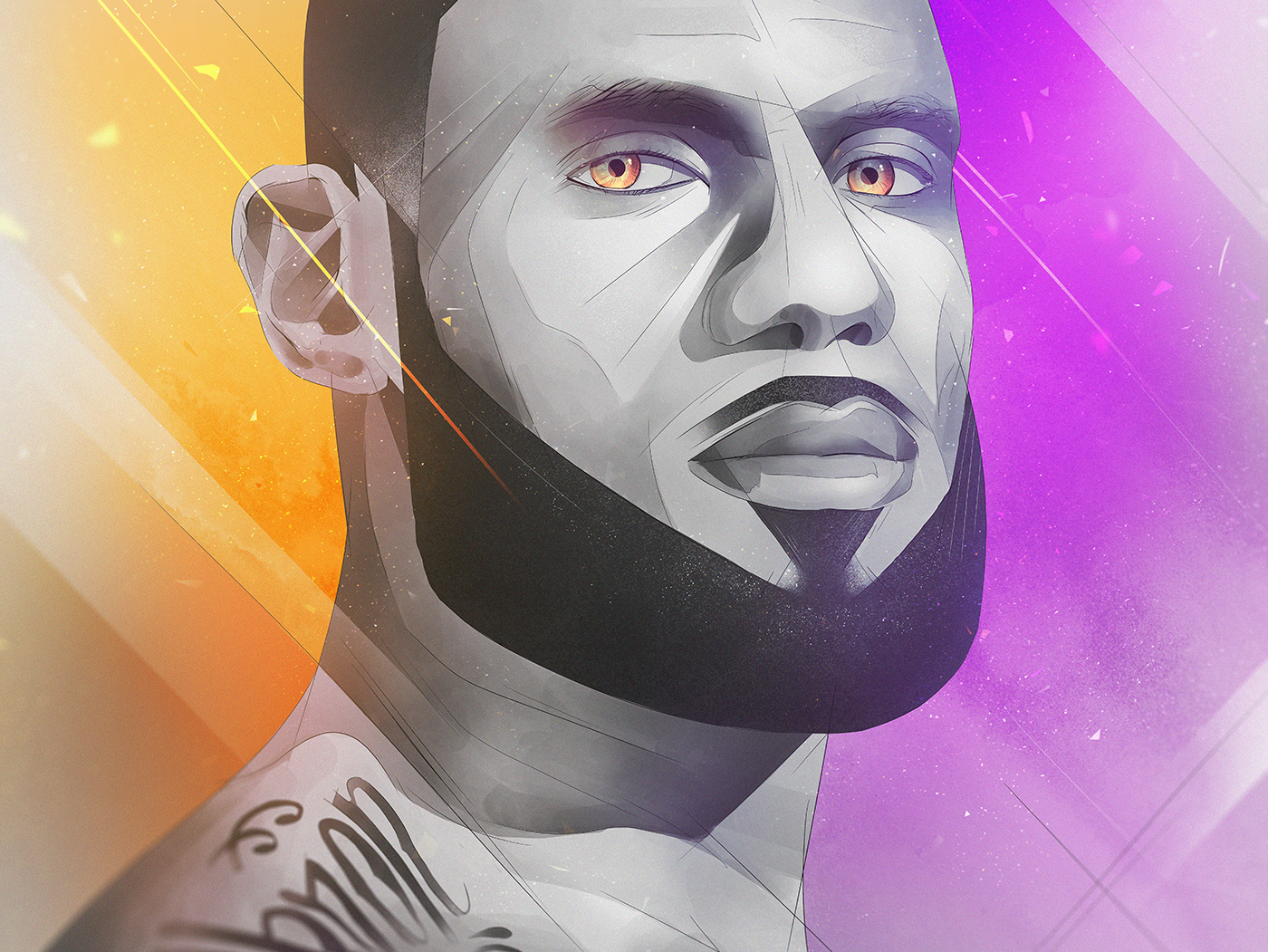 LeBron James by Francesco Scura on Dribbble