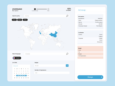 User interface to register a product design flat illustration minimal prototype ui vector web design