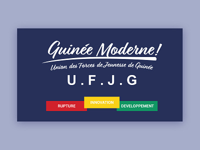 guinee moderne branding design flat illustrator logo politics vector