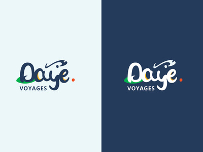 Dayevoyage branding design flat illustration logo minimal vector