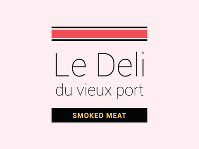 Ledeli design flat illustration logo restaurant