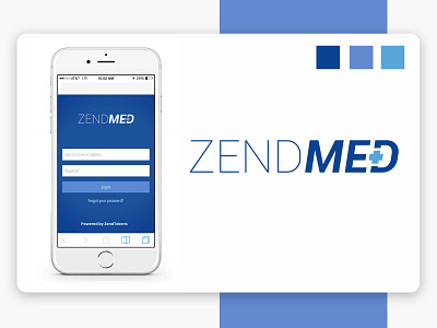 Zendmed application branding design flat illustration illustrator logo minimal prototype ui vector