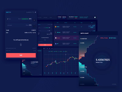 Cryptocurrency Trading Dashboard admin template bitcoin cryptocurrency app cryptocurrency exchange currency exchange