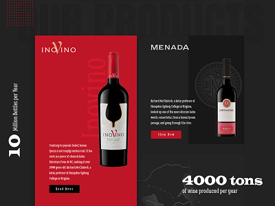 Wine website design