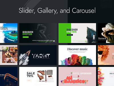 Premium Quality Sliders ads carousel ecommerce gallery hero landing page promo slider templates
