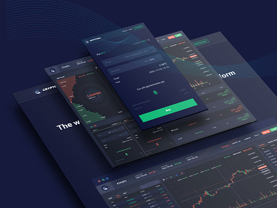 Cryptocurrency Trading Dashboard UI KIT