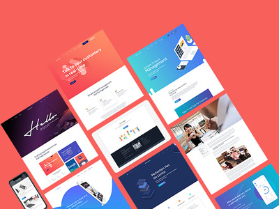 Creative Landing Page agency apps business corporate creative elegant minimal modern multipurpose portfolio professional psd psd template