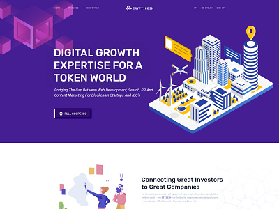 Bitcoin and Cryptocurrency PSD Template agency bitcoin business creative cryptocurrency design illustration