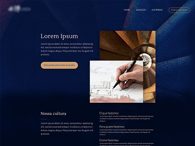 gold architecture UI architecture branding design flat minimal typography ui ux web website