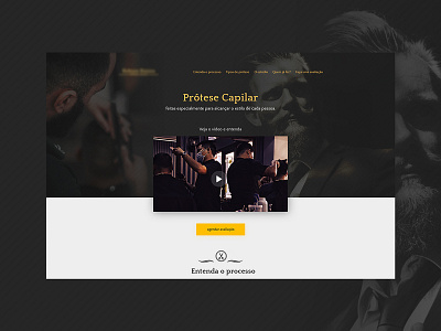 Barber Style UI - capillary prosthesis architecture design minimal typography ui ux web work in progress