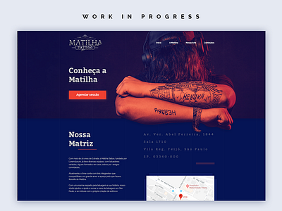 Tattoo Style UI design minimal tattoo ui ux web