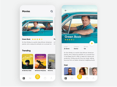 Cinema App - Mobile Concept bank app cinema app product design ui ux