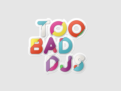 Too Bad DJs branding illustrator logo vector