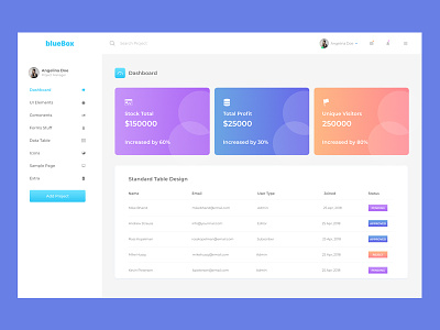 Admin Dashboard Template Free Download XD File admin template dashbaord dashboard ui dashboard ui kit free dashboard ui ux design xd
