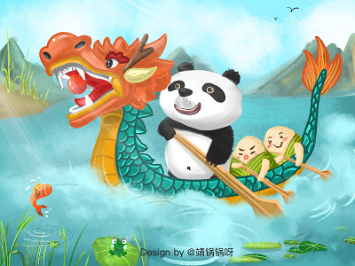 Dragon Boat Festival design illustration 设计