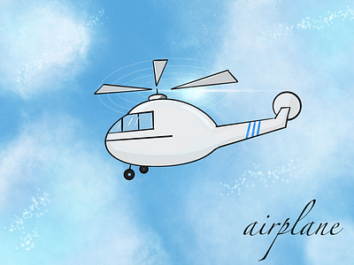 airplane 插画