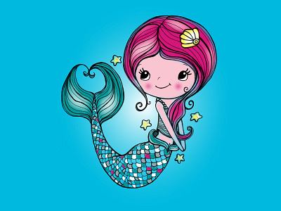 Mermaid apparel design design digitalillustration graphic art illustration illustration design photoshop