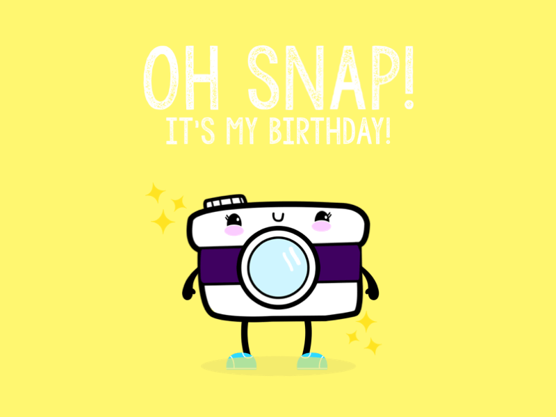 OH SNAP BIRTHDAY! design digitalillustration graphic art illustration illustration design micro animation micro interactions principleformac ui vector