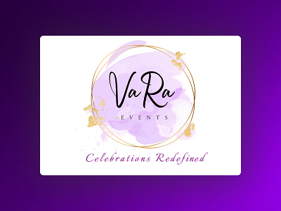 Logo for Event Management - Title VaRa color graphic illustrator logo ui vector
