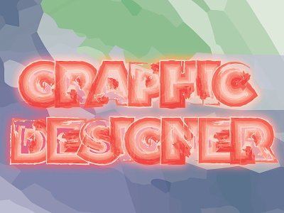 Graphic Designer Title adobe color design graphic idea illustrator neon colors typografy