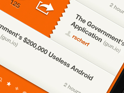 HN Reader App (UI v2) app hackernews iphone texture ui