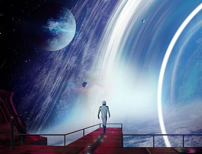 Astro & Space astronaut digital art illustration space universe