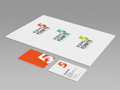 Bonns Fünfte 5 branding business card five hand logo