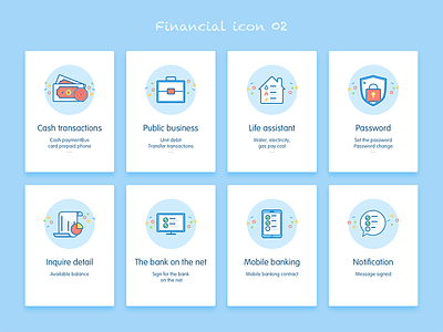Pennill Financialicon02 design financial flat icon style visual