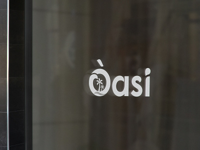 Oasi logo design branding graphic design logo logo design oasis shop shot typography vector