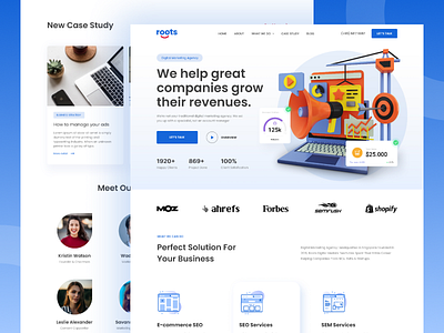 Professional Digital Marketing Agency Landing Page