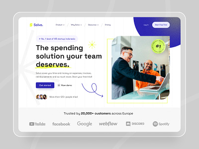 Solva HR Platform - Landing Pages Concept