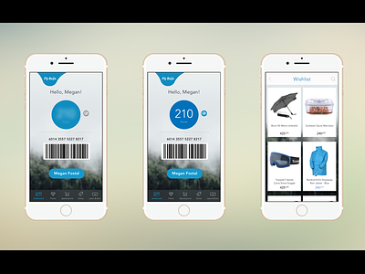Mobile online shop concept interface mobile
