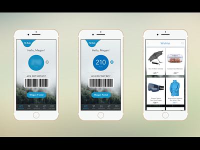 Mobile online shop concept