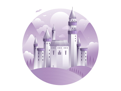 Gothic castle adobe illustrator artwork castle gothic illustration vector