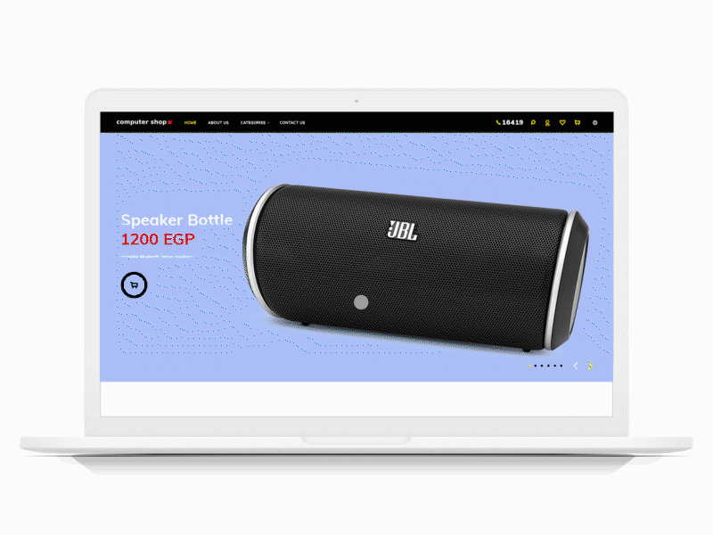 Computer Shop Website about us page animated website animation badry computer shop computer shop website home page