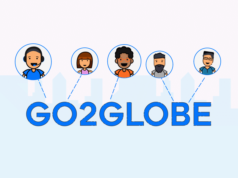 Go2Globe Team animation badry characters g2g go2globe go2globe characters go2globe team go2globe typography typography animation
