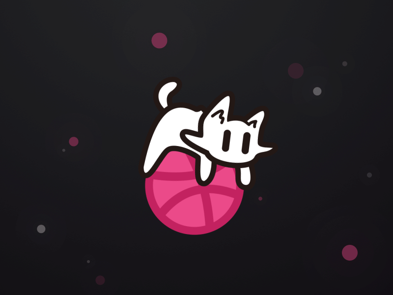 Hello Catttle! icon illistration cat cartoon design gif animation animal logo hello dribbble design flat