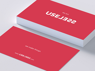 Some Useless™ Business Cards advertising brand branding business card useless