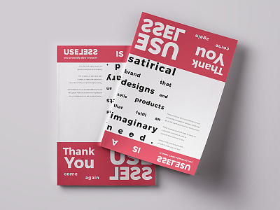 Useless™ Brand Brochure/flyer