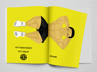 Gold's Gym Ad Campaign ad advertising golds graphic design gym magazine makeithappen poster