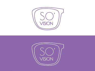 Logo Design for an Optics Store branding design eyewear frame graphic logo purple simple