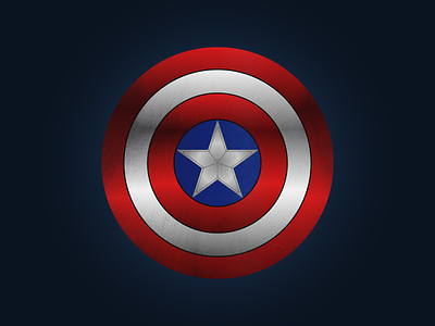Captain America's Shield adobe adobe illustrator captain america design flat flat illustration illustration illustrator marvel movie series shield vector weapon