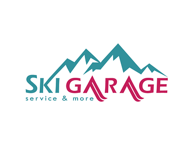Ski Service Logo adobeillustrator branding flatdesign illustration lineart logo logodesign logotype vector vectordesign