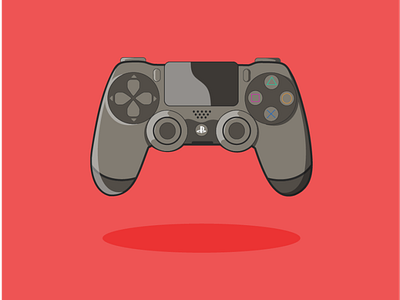 PS4 Controller adobeillustrator cartoon controller design digitalart flatdesign illustration lineart ps4 vector vectordesign